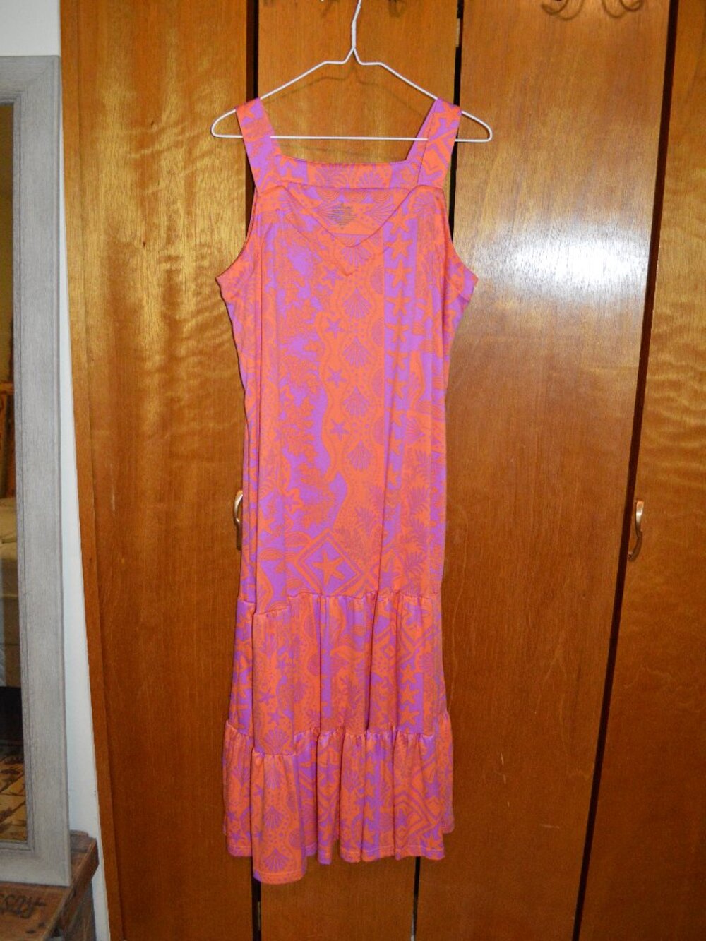 Cuddl Duds Tiered Maxi Dress Size Medium